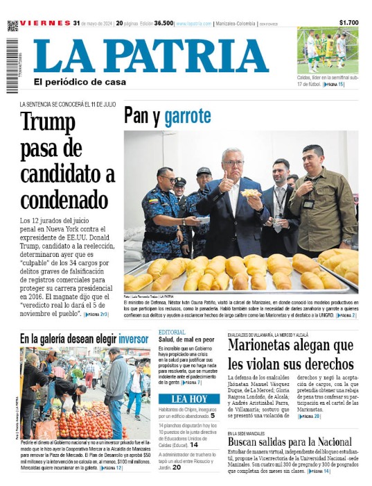 Portada 31 de mayo del 2024