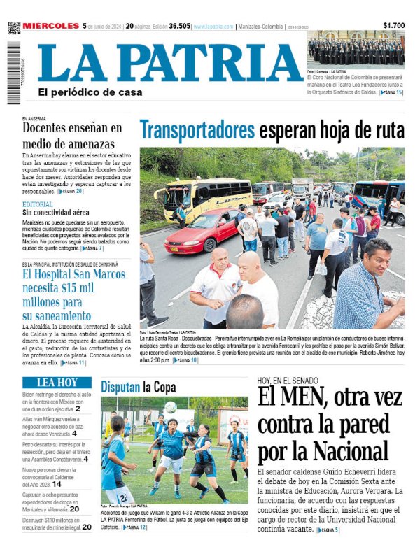 Portada 5 de junio del 2024