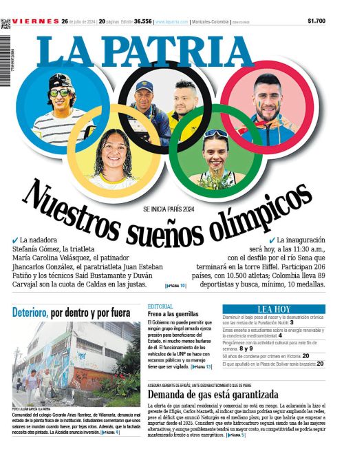 Portada 26 de julio del 2024