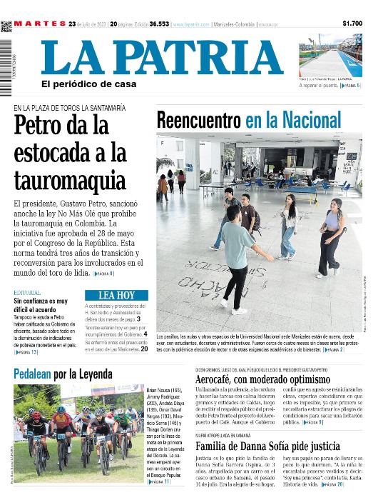 Portada 23 de julio del 2024