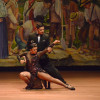 bailarines de tango bailando en Fundadores 