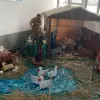 En el hospital San Vicente, de Anserma, también armaron el pesebre.