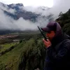 Edwar Antonio Ariza García en el cañón del río Lagunilla