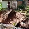 Esta es la quebrada Granisales que tiene afectadas cinco casas en Chinchiná (Caldas).  Esta es la quebrada Granisales que tiene afectadas cinco casas en Chinchiná (Caldas).
