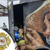 Este es el local en el que se presentó el conato de incendio en los remolques de comida, a un costado del Monumento a los Colonizadores, en Chipre. Este es el local en el que se presentó el conato de incendio en los remolques de comida, a un costado del Monumento a los Colonizadores, en Chipre.