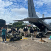 Fotografía cedida por la Aerocivil que muestra a soldados y rescatistas antes de partir en la búsqueda de LA aeronave Cesna 206. Fotografía cedida por la Aerocivil que muestra a soldados y rescatistas antes de partir en la búsqueda de LA aeronave Cesna 206.