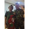 Ángela Gómez de Cárdenas junto al coronel Juan Gabriel Rojas González, que condecoró a las voluntarias por sus servicios. Ángela Gómez de Cárdenas junto al coronel Juan Gabriel Rojas González, que condecoró a las voluntarias por sus servicios.