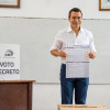 El presidente de Ecuador, Daniel Noboa El presidente de Ecuador, Daniel Noboa, votó el referéndum de once preguntas este domingo en Olón (Ecuador).