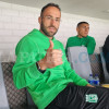 David Ospina en el palco de Atlético Nacional en el estadio Palogrande. 