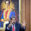 El presidente de Venezuela, Nicolás Maduro, habla durante una rueda de prensa este miércoles, en el Palacio de Miraflores en Caracas.