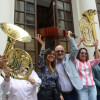 La entrega de instrumentos contó con la presencia de los rectores y directores de las bandas.  La entrega de instrumentos contó con la presencia de los rectores y directores de las bandas.