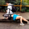 La pareja protagonizó la discusión en vía publica del barrio Nevado. La pareja protagonizó la discusión en vía publica del barrio Nevado.