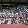 El entrenamiento finalizó y los jugadores del Once Caldas y sus hinchas se tomaron la foto previo al clásico ante el Deportivo Pereira. "La única banda del Eje, la banda del Once", escribió el Club en sus redes sociales.