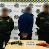 El capturado violentó una cortina para hurtar elementos en Pereira. El capturado violentó una cortina para hurtar elementos en Pereira.