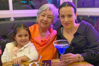 Festejó en familia