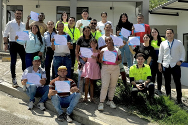 Grupo de marmateños certificados.