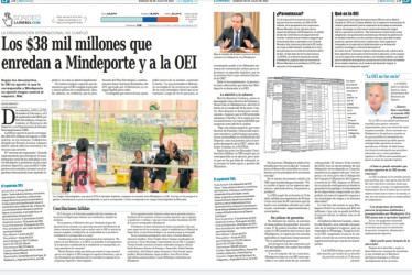 Mindeporte y la OEI.