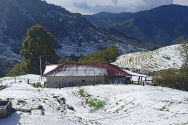 granizada en zona rural de San Félix