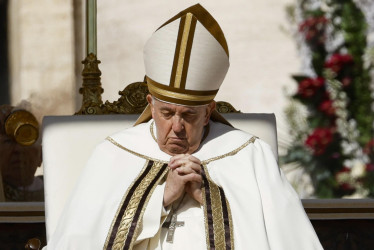 El Papa Francisco preside la Misa de Pascua en la Plaza de San Pedro, Ciudad del Vaticano.