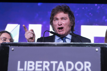 Javier Milei, aspirante presidencial de La Libertad Avanza y el más votado de todo el arco político argentino con vistas a las generales del 22 de octubre.