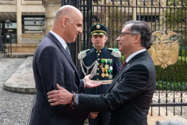 Alain Berset y Gustavo Petro.