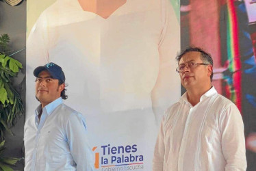 Nicolás Petro y Gustavo Petro