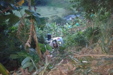 Este es el carro que rodó en la Troncal de Occidente.