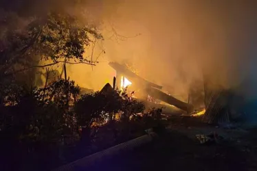 Un trapiche de Supía amaneció quemado este domingo tras un incendio que se presentó en la madrugada. 