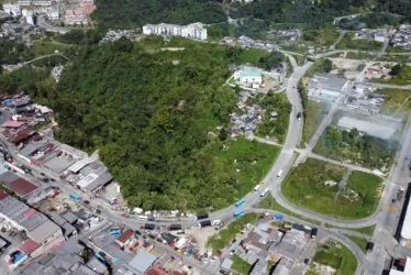 Vista aéra de barrios de la Comuna San José.