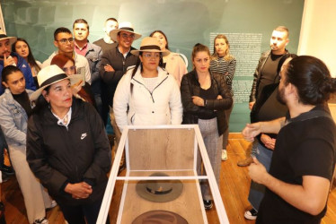 El alcalde de Aguadas, Juan Carlos Ramírez, lideró la inauguración del Museo Nacional del Sombrero. 