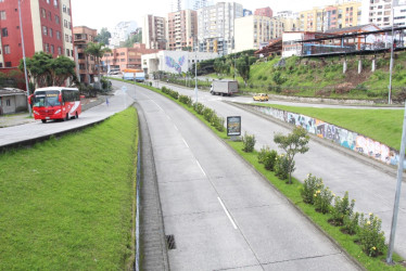 Sector de San Rafael este jueves en el Día sin Carro en Manizales.