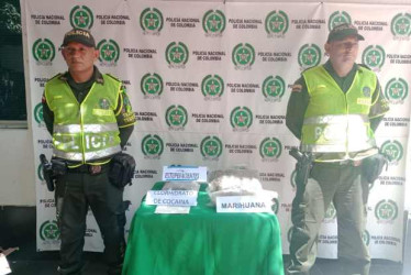 Pillan 1.600 dosis de marihuana y 88 gramos de cocaína en vías de Caldas.