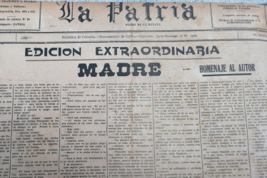 LA PATRIA publicó en 1923 el texto completo de la novela Madre sin autorización de su autor, que por esos días filmaba la película, lo que terminó en un pleito.