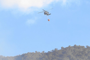 Incendio en los cerros de Bogotá