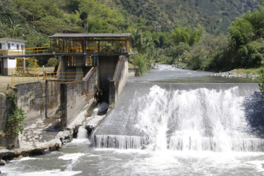 La bocatoma de Montevideo, en jurisdicción de Manizales y a orillas del río Chinchiná, hace parte del parque generador de energía de la Chec.