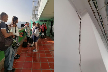 Fisuras en el edificio del ICBF en Manizales. 