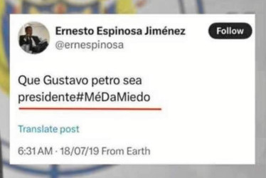 Reproducción | LA PATRIA Por este tipo de trinos fue recusado el procurador Ernesto Jesús Espinosa.