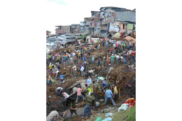 Tragedia del 2011 en el barrio Cervantes de Manizales.