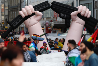 Protestas a las afueras de la Conferencia de Seguridad de Múnich