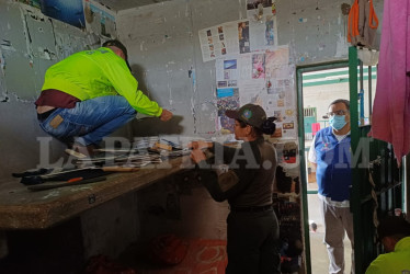 Inspeccionaron la celda 39 del patio 5 de la cárcel Doña Juana de La Dorada.