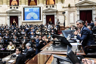 El presidente de la Cámara de Diputados de Argentina, Martín Menem