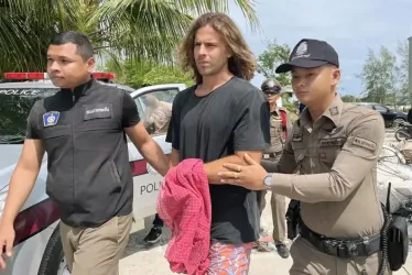 Captura de Daniel Sancho en Tailandia. 