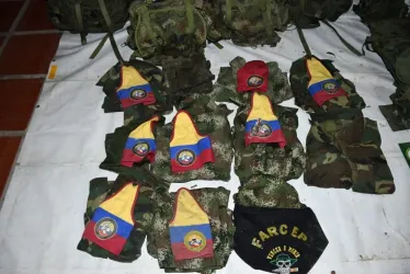 Uniformes de la disidencia de las Farc