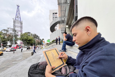 Dibujo de la Torre de El Cable en Manizales