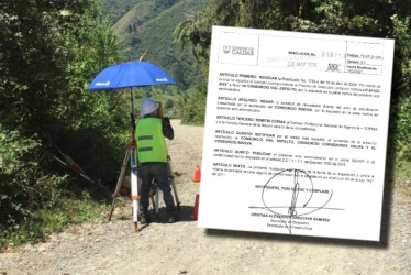 La Secretaría de Infraestructura de Caldas emitió este jueves la resolución en la que revoca el contrato del mejoramiento de la vía Supía - Caramanta con el Consorcio Asfalto Vial. 