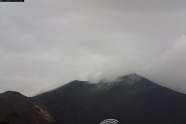 Volcán Puracé ayer, 3 de mayo.