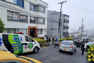 Sector del barrio La Francia (Manizales) donde se registró el accidente este viernes. 