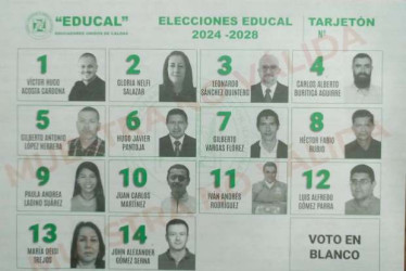 Foto I LA PATRIA  La Junta de Educal, en reunión de ayer, decidió que se mantienen las reglas de juego para las elecciones. El tarjetón, por ejemplo, será el mismo.