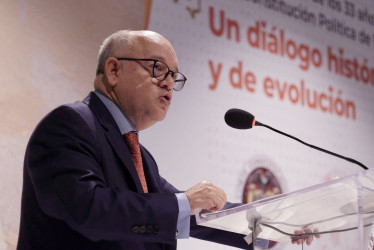 El presidente de la Corte Constitucional, el caldense José Fernando Reyes Cuartas.