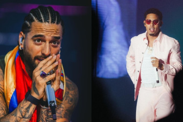 El colombiano Maluma y el puertorriqueño Myke Towers.